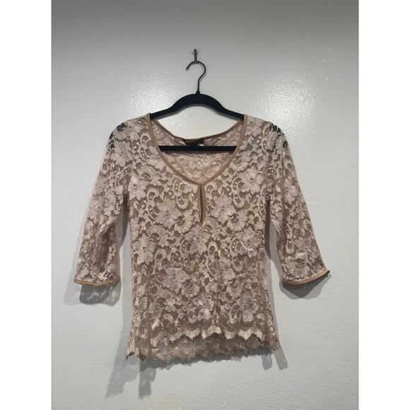 Ann Ferriday Tops - Ann Ferriday Sheer Lace Top Womens One Size Whimsigoth Victorian 90s Y2K Look